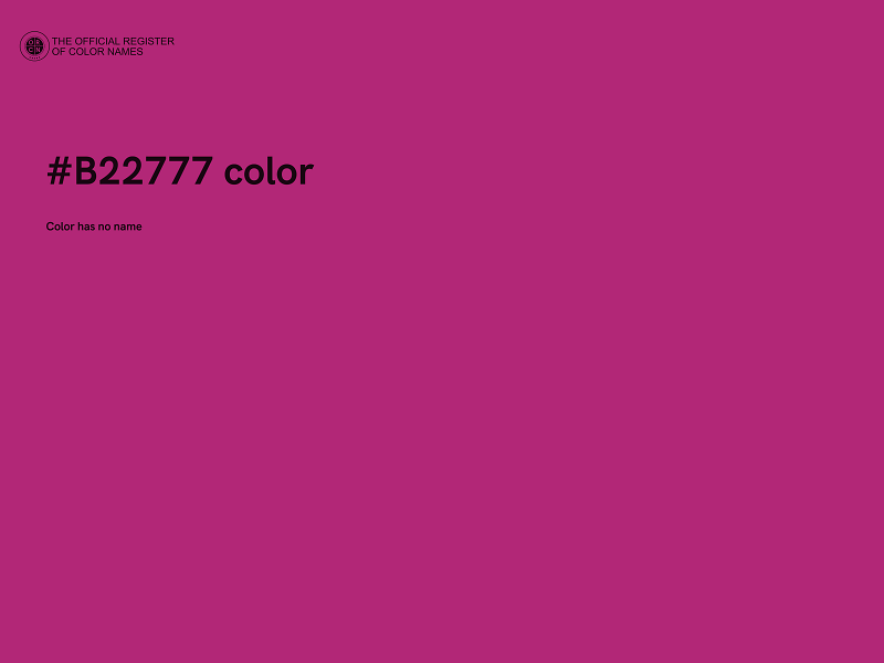 #B22777 color image