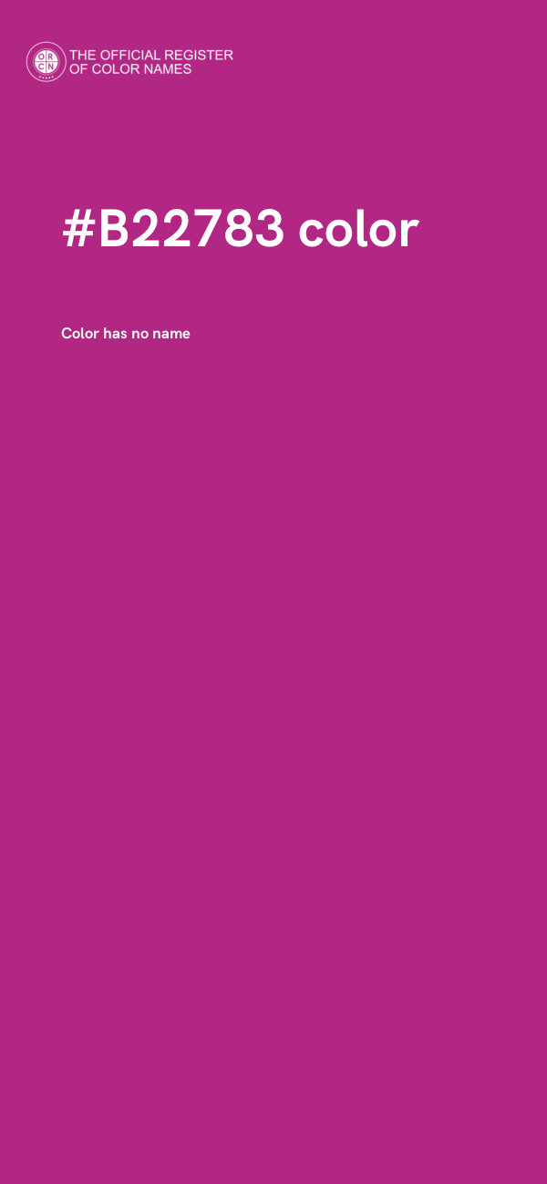 #B22783 color image