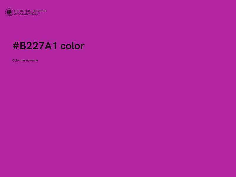 #B227A1 color image