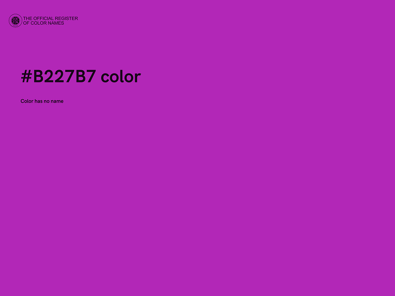 #B227B7 color image