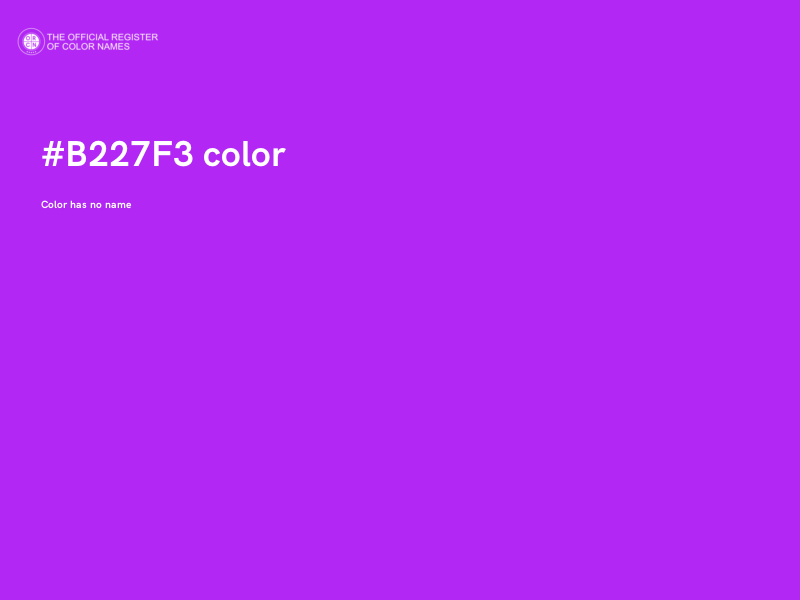 #B227F3 color image