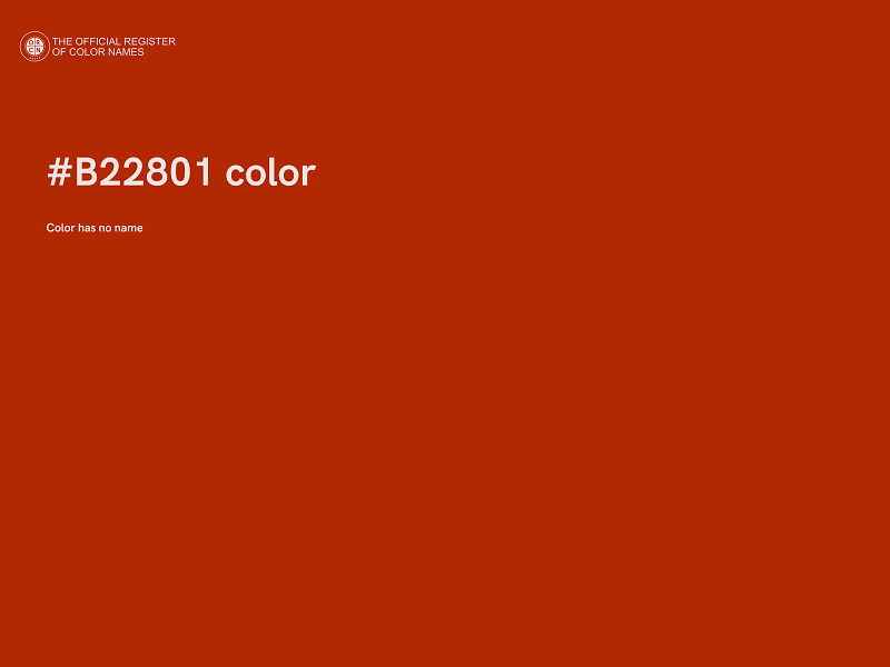 #B22801 color image