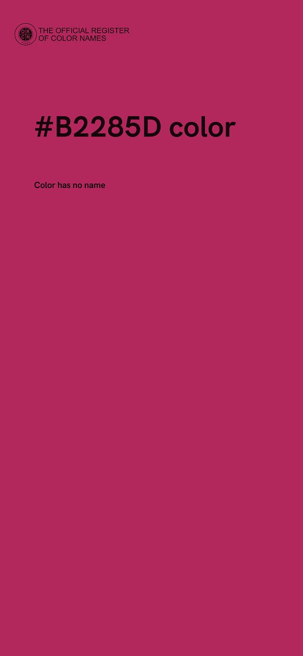 #B2285D color image