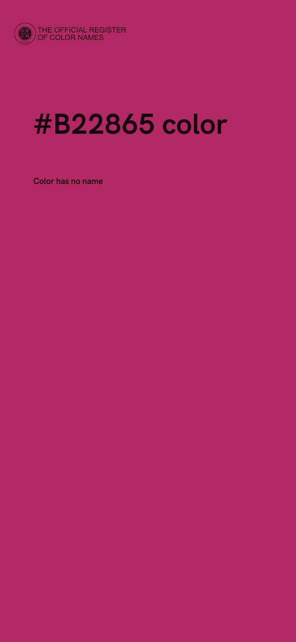 #B22865 color image