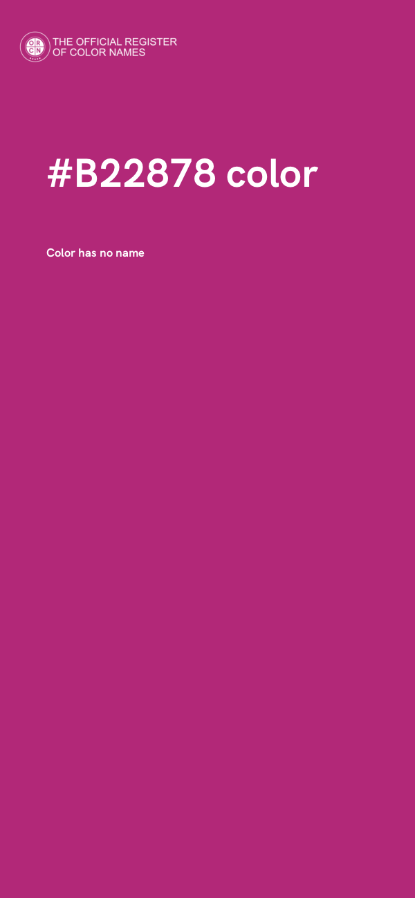 #B22878 color image