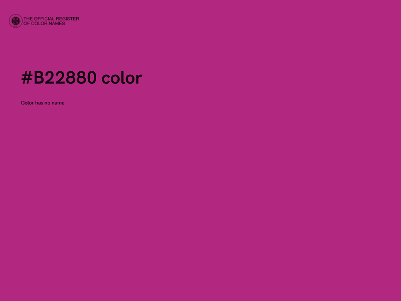 #B22880 color image