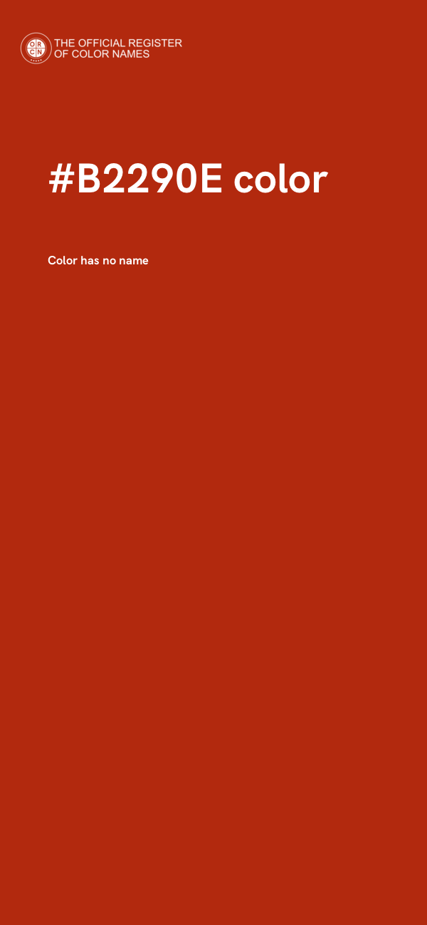#B2290E color image