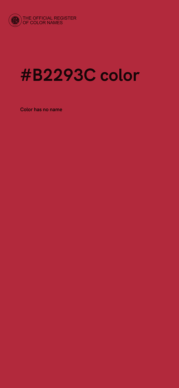 #B2293C color image