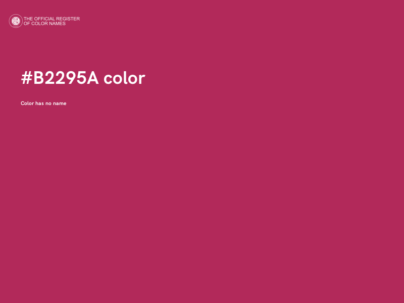 #B2295A color image