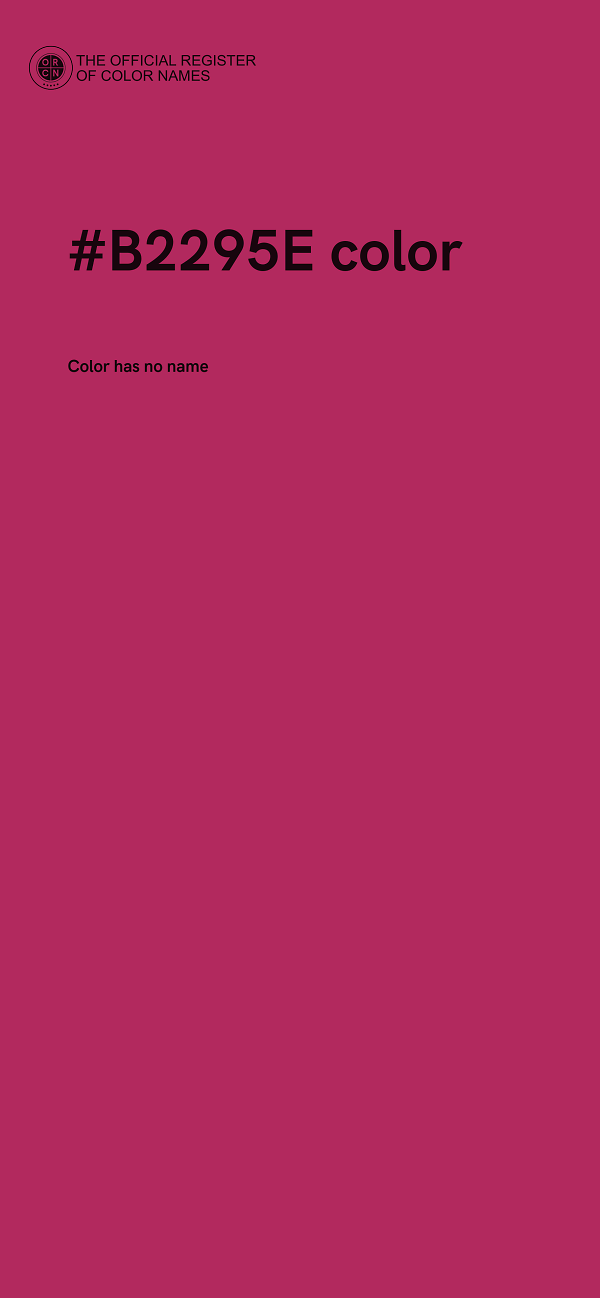 #B2295E color image
