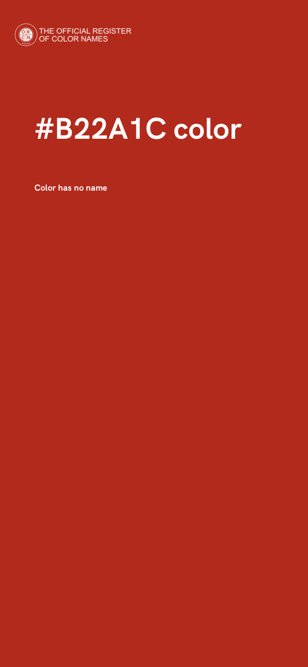 #B22A1C color image