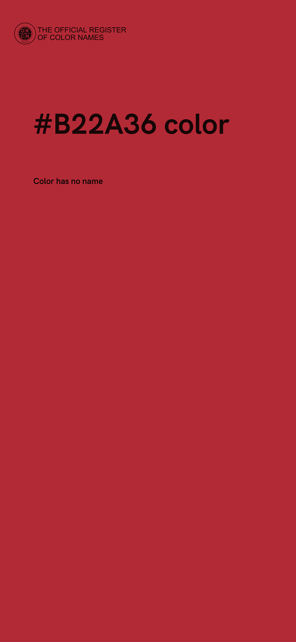 #B22A36 color image