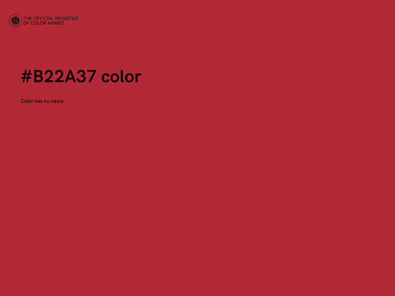 #B22A37 color image