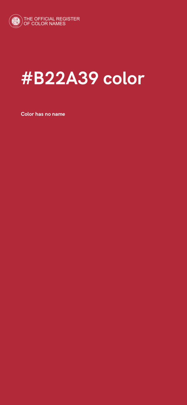 #B22A39 color image