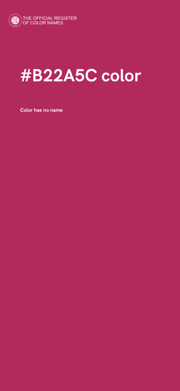 #B22A5C color image