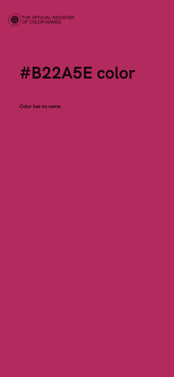 #B22A5E color image