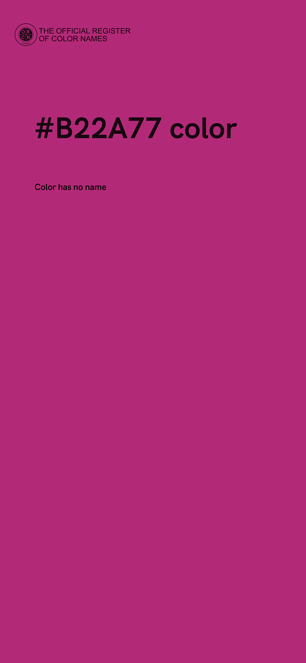 #B22A77 color image