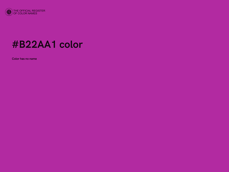 #B22AA1 color image