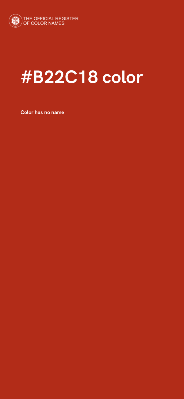 #B22C18 color image