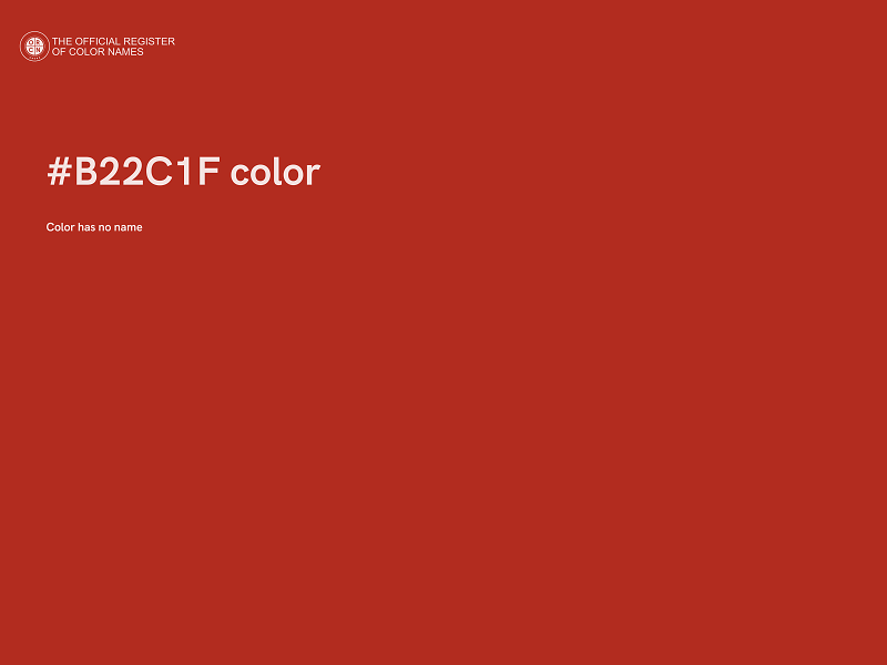 #B22C1F color image