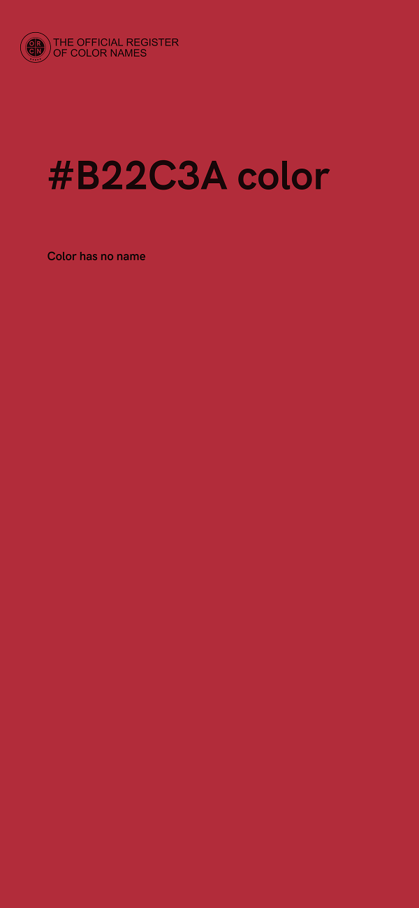 #B22C3A color image
