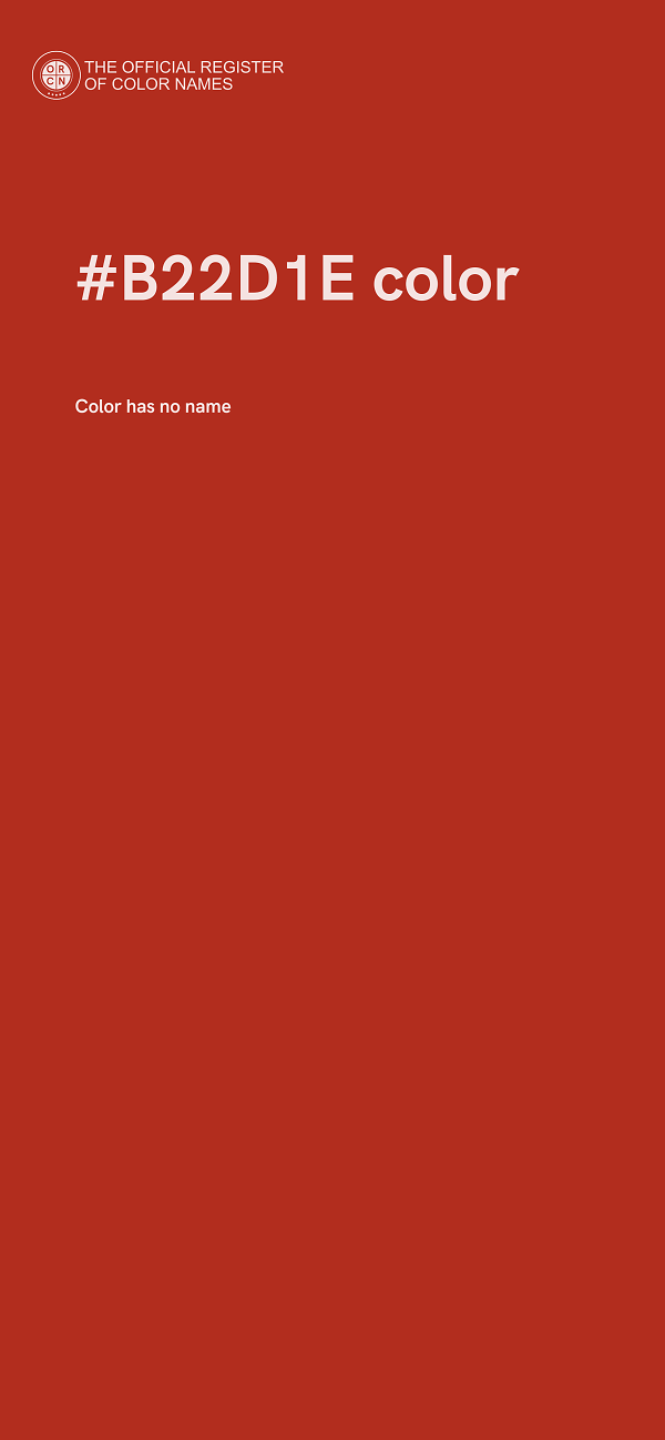 #B22D1E color image