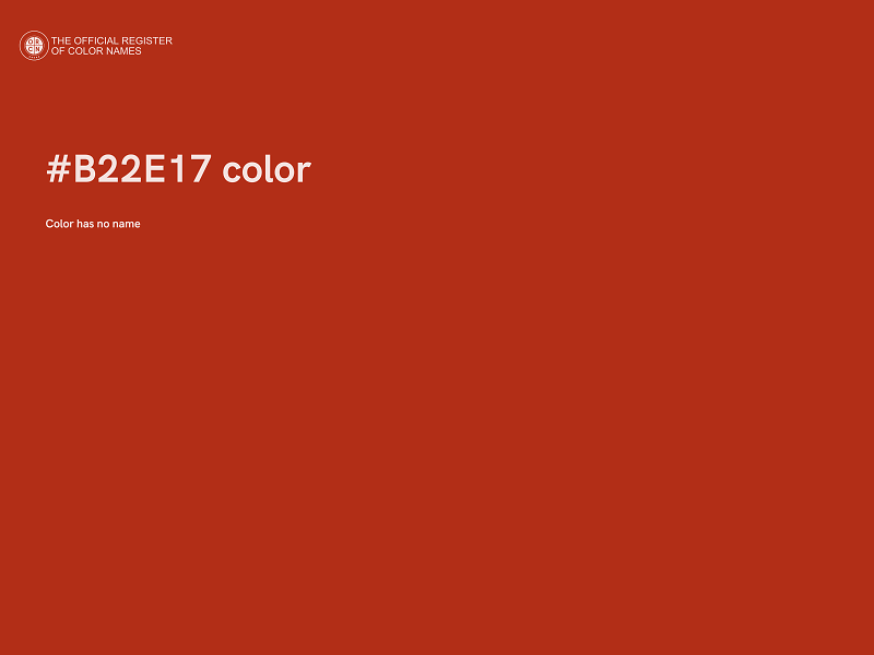 #B22E17 color image