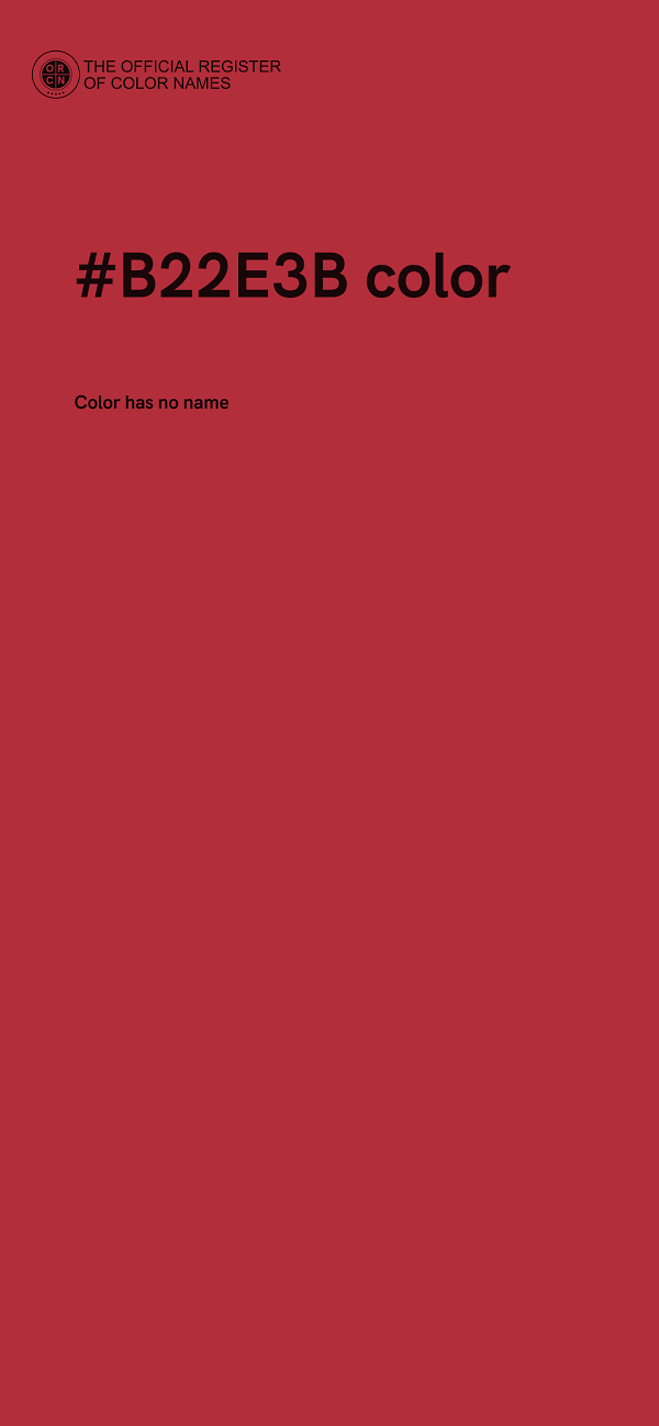 #B22E3B color image