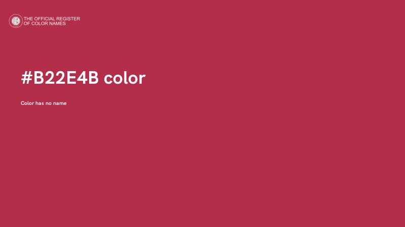 #B22E4B color image