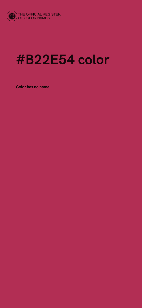 #B22E54 color image
