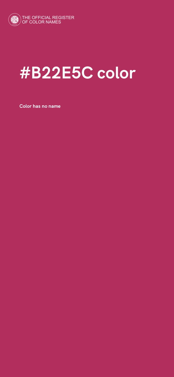 #B22E5C color image