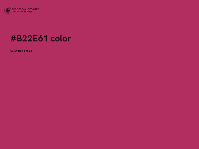 #B22E61 color image