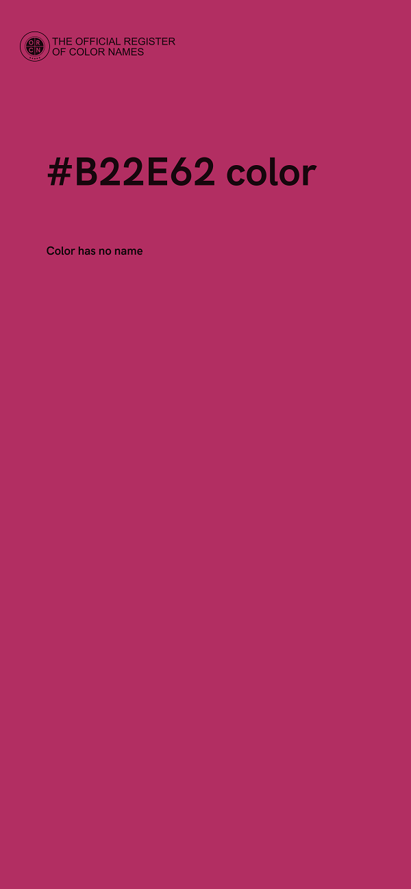 #B22E62 color image