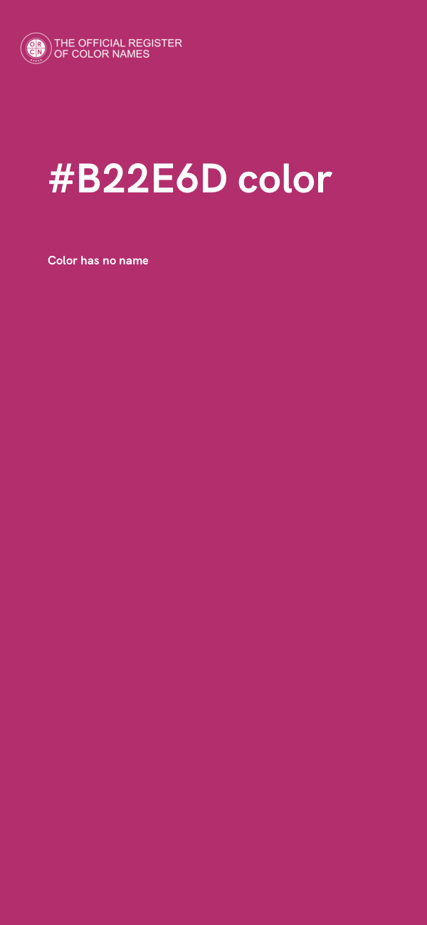 #B22E6D color image