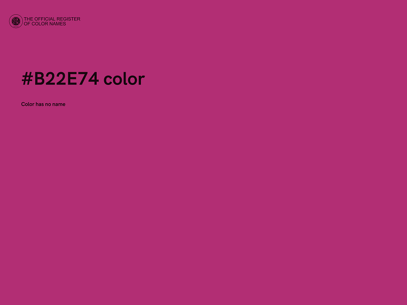 #B22E74 color image