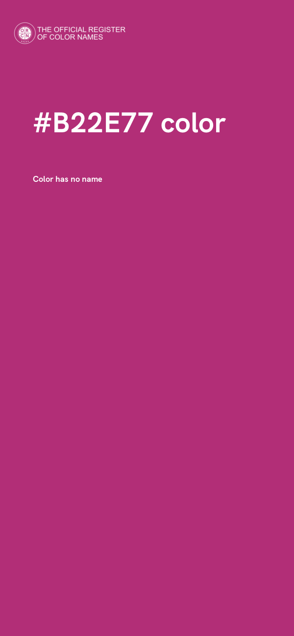 #B22E77 color image