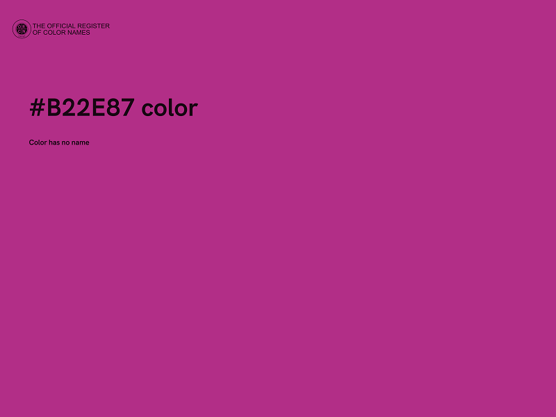 #B22E87 color image