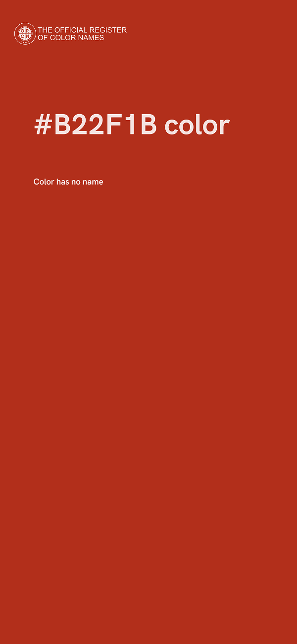 #B22F1B color image