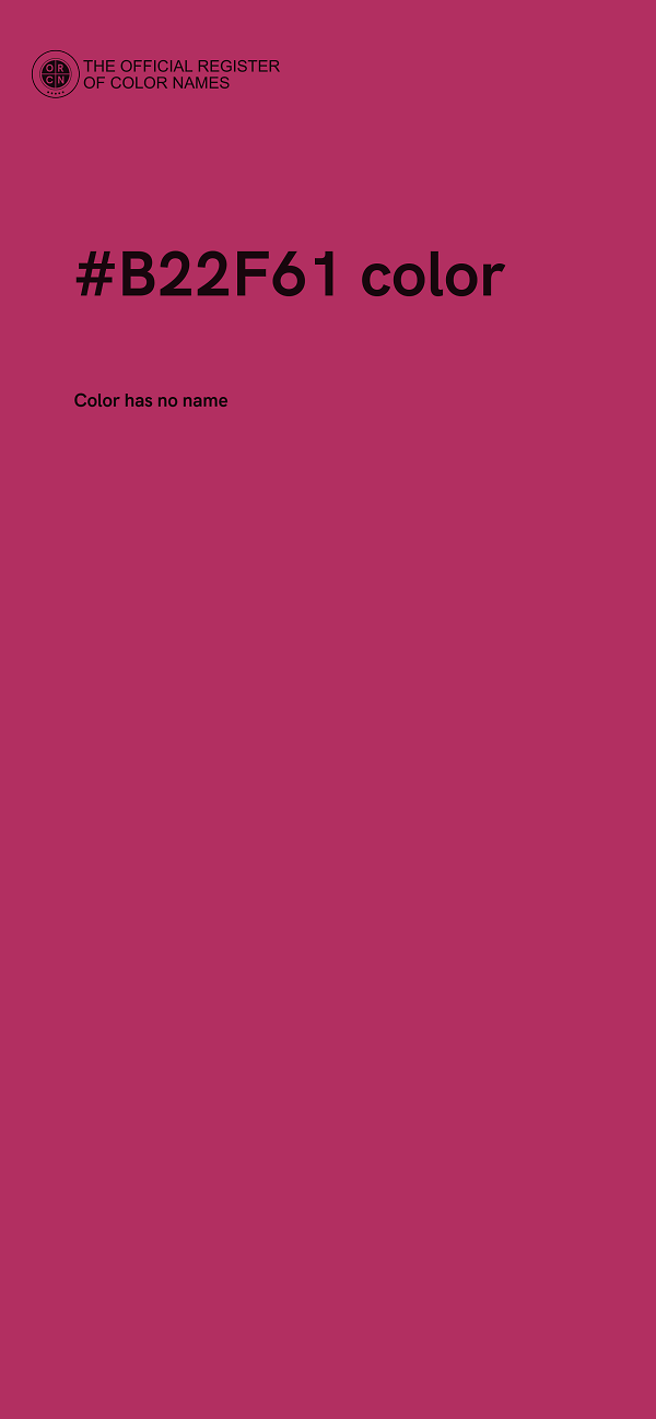 #B22F61 color image