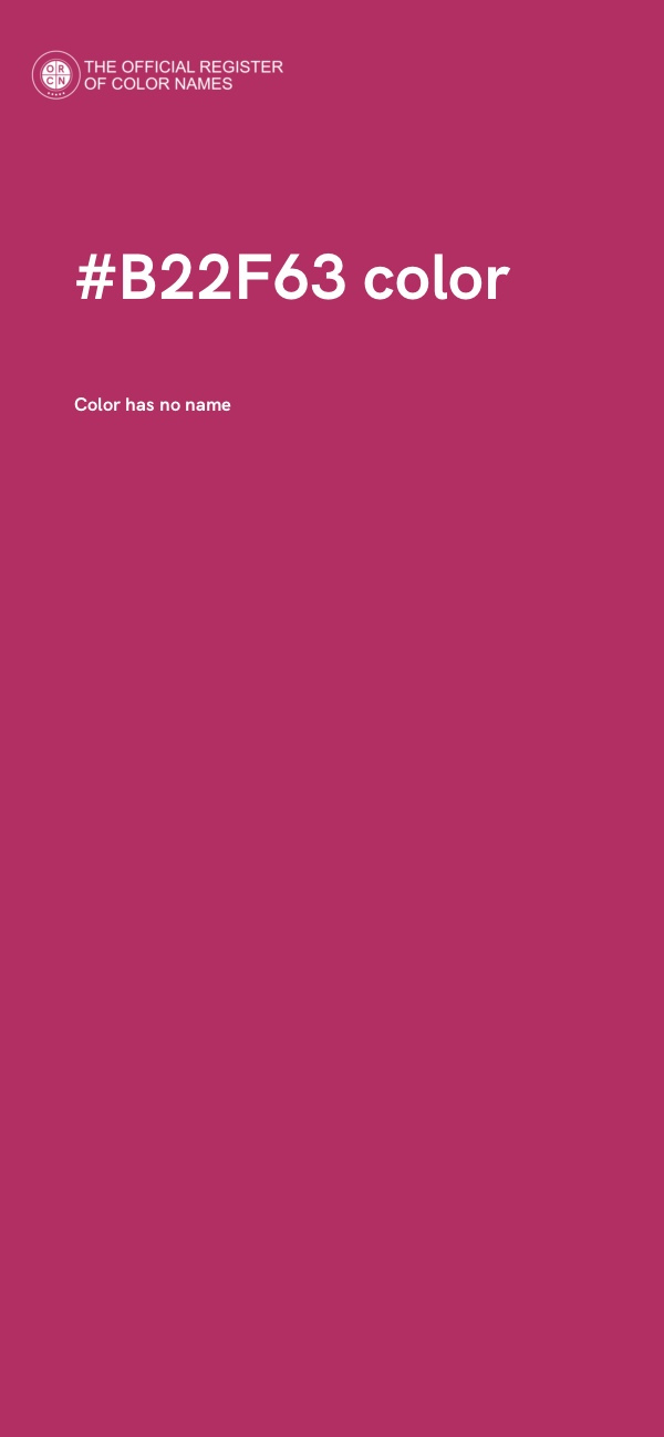 #B22F63 color image