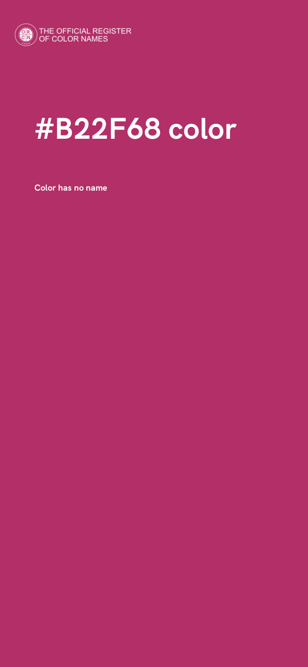 #B22F68 color image