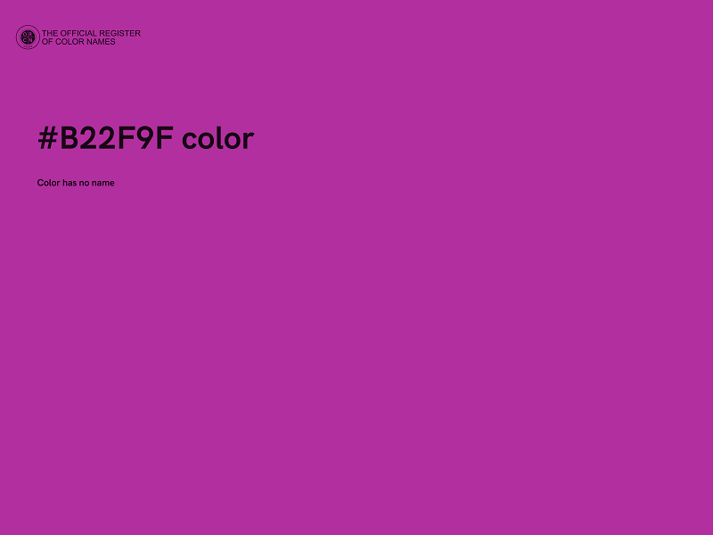 #B22F9F color image
