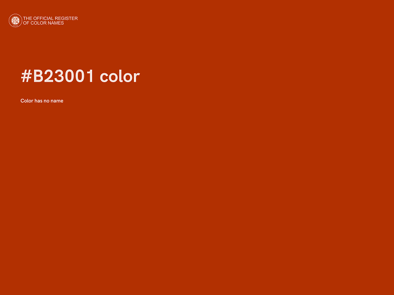 #B23001 color image