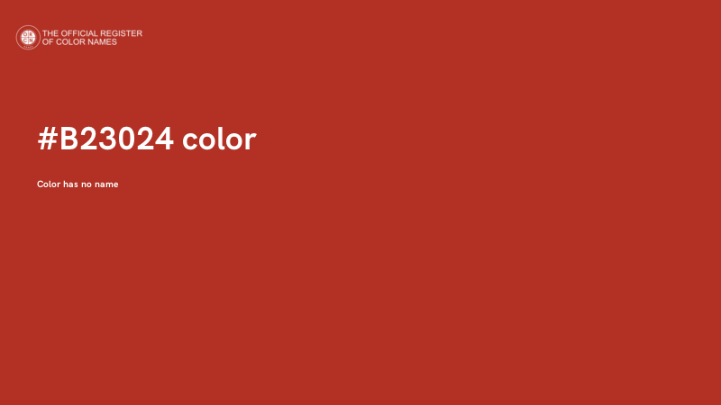 #B23024 color image