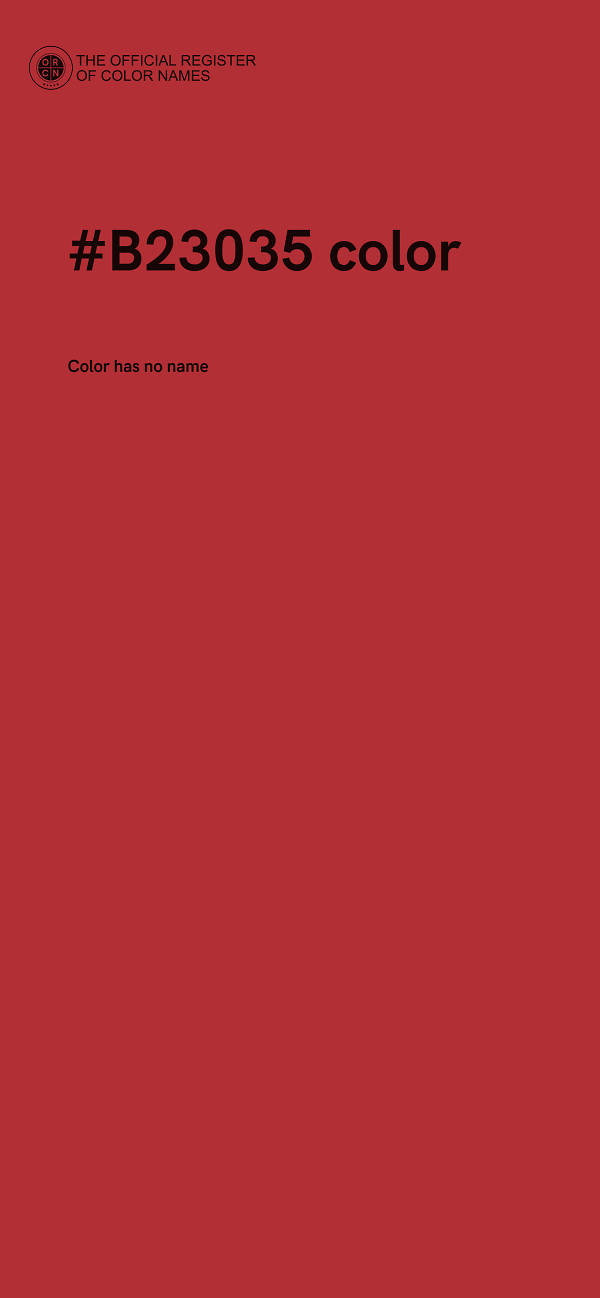 #B23035 color image