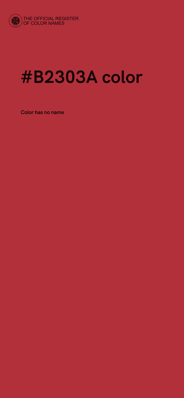 #B2303A color image