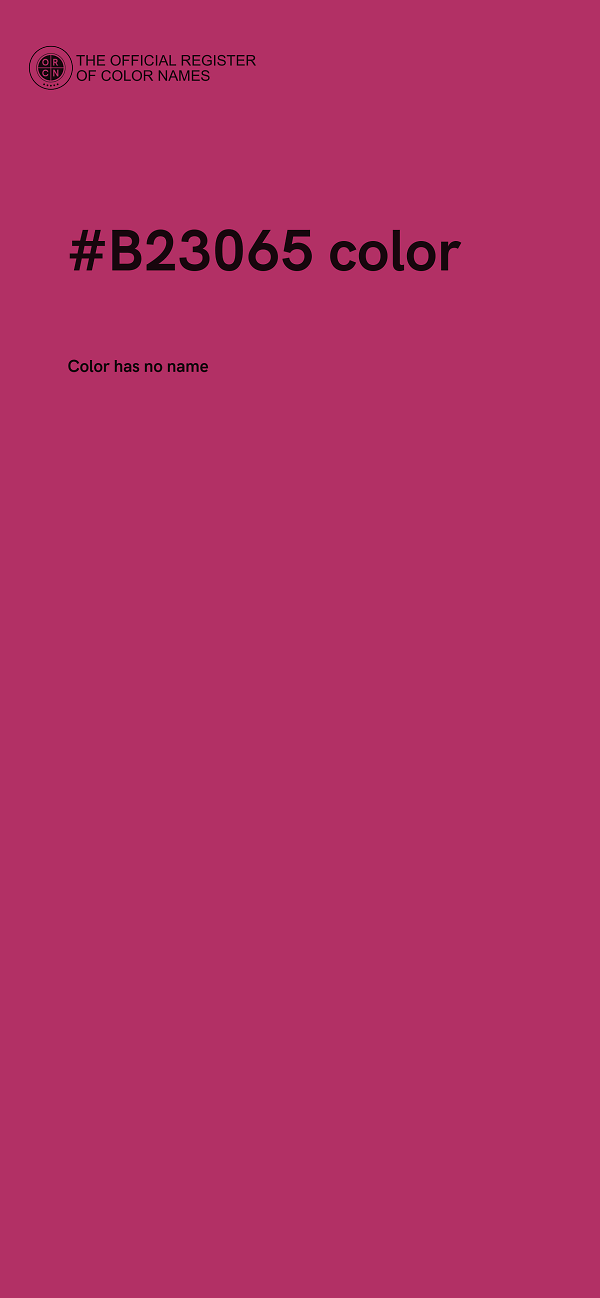 #B23065 color image