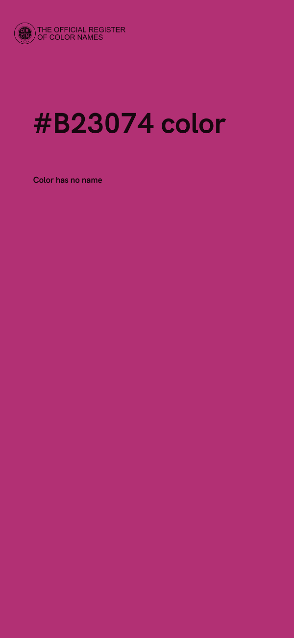 #B23074 color image
