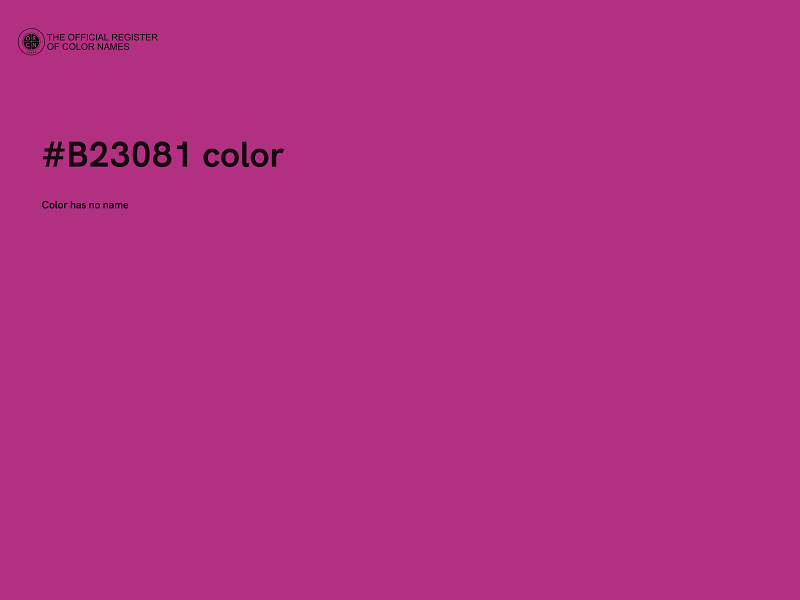 #B23081 color image