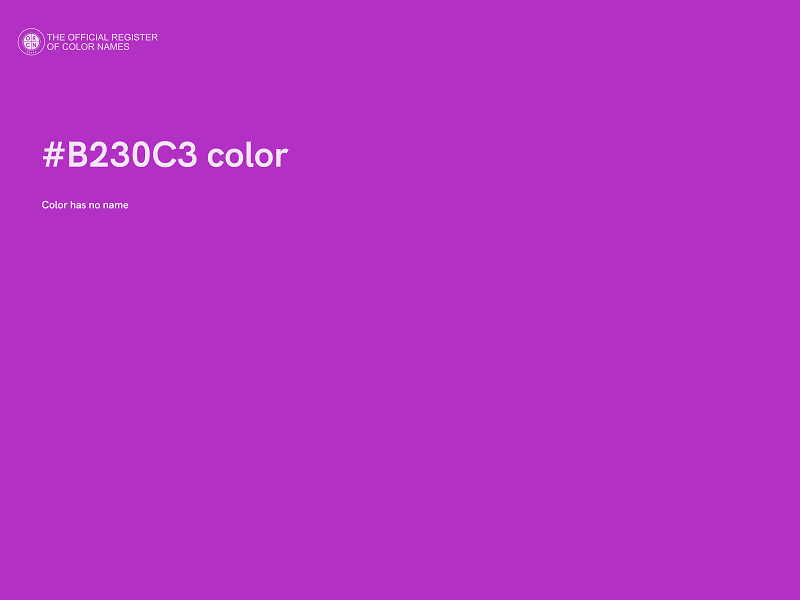 #B230C3 color image